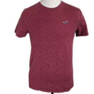 Hollister Must-Have Collection burgundy maroon crew neck tee t-shirt M
